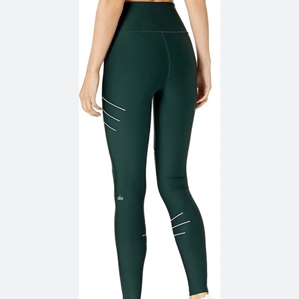 Alo Sequence Reflective Legging In Forest Green - image 2